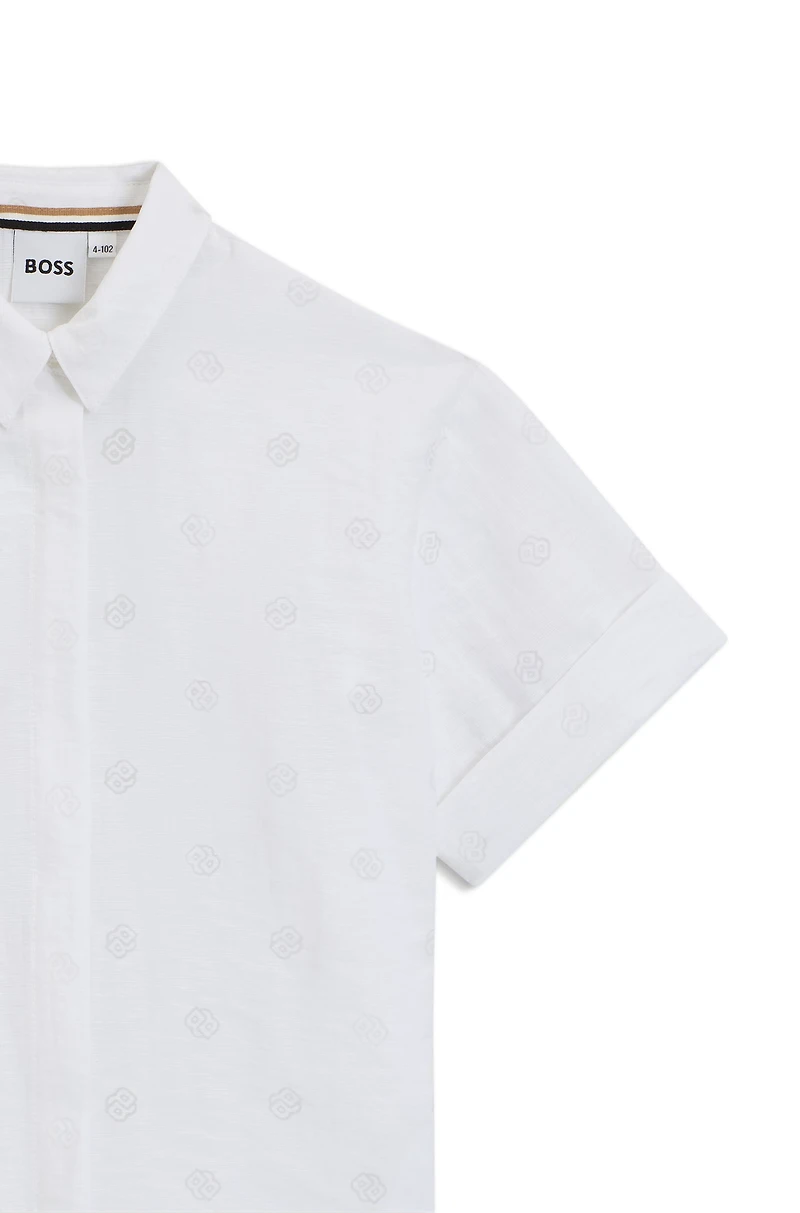 Kids' shirt with Double B monograms