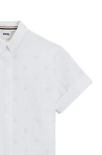 Kids' shirt with Double B monograms