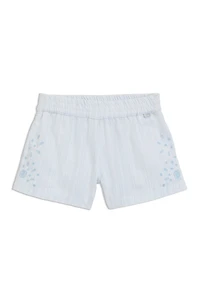 Kids' shorts with broderie anglaise