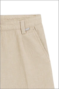 Kids' trousers linen and cotton