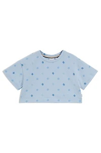 Kids' T-shirt stretch cotton with Double B monograms