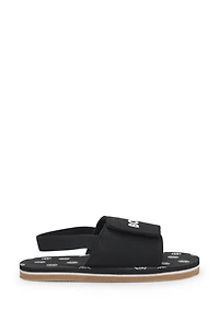 Kids' sandals with logo riptape strap