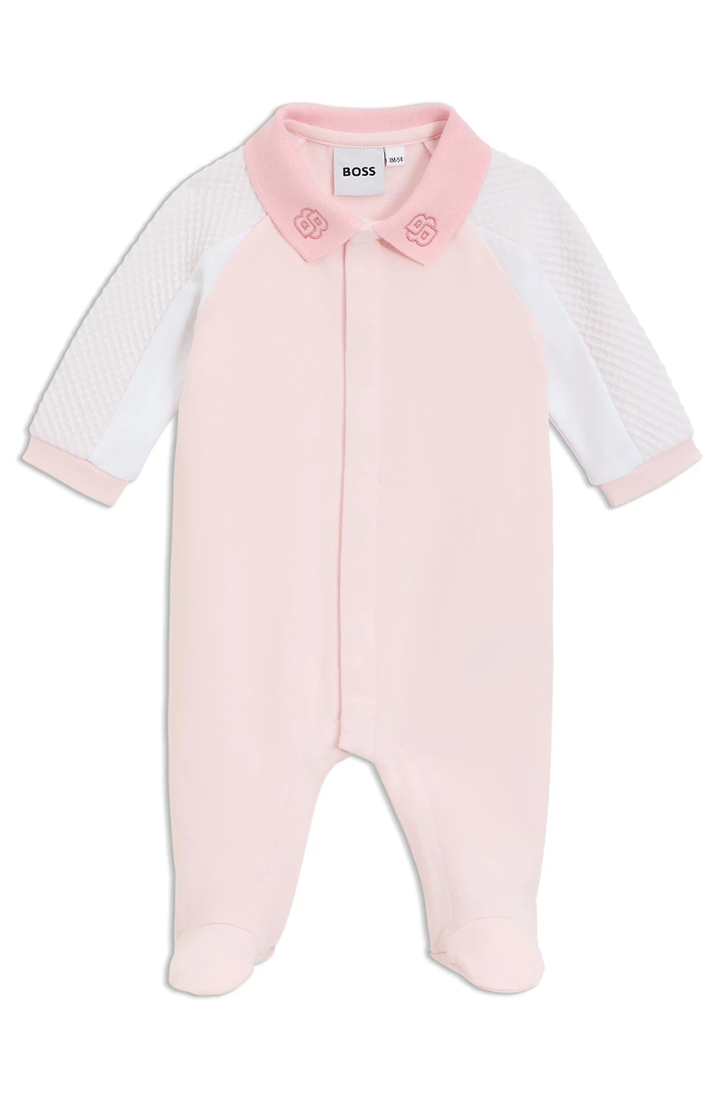Baby sleepsuit terry and jersey
