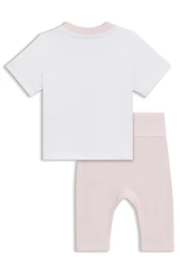 Baby T-shirt and leggings stretch cotton