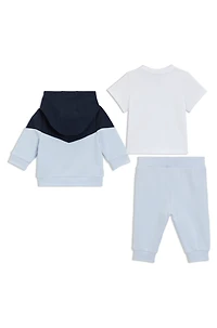 Gift-boxed three-piece tracksuit for babies
