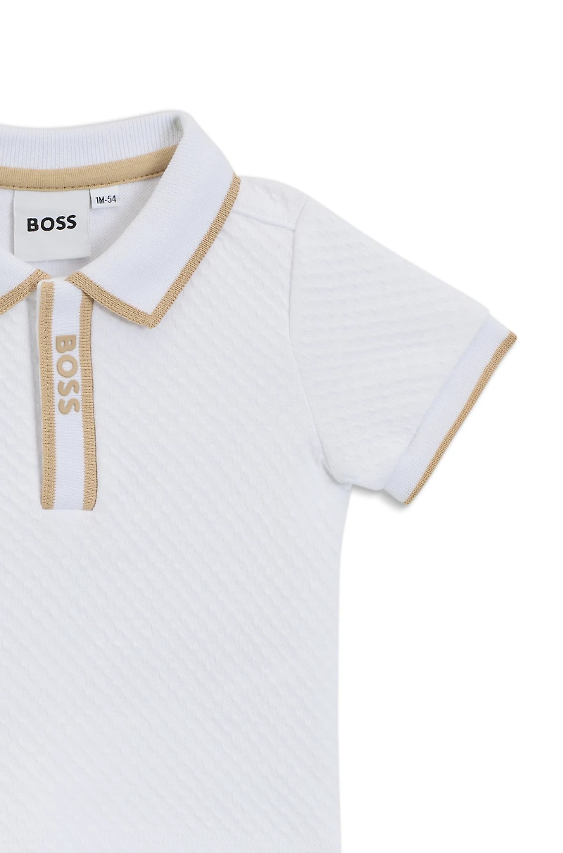 Gift-boxed shorts and polo shirt for babies