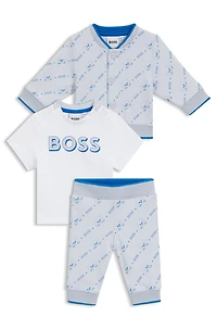 Gift-boxed three-piece tracksuit for babies