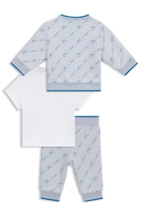 Gift-boxed three-piece tracksuit for babies