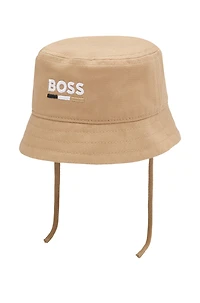 Baby bucket hat cotton with embroidered logo