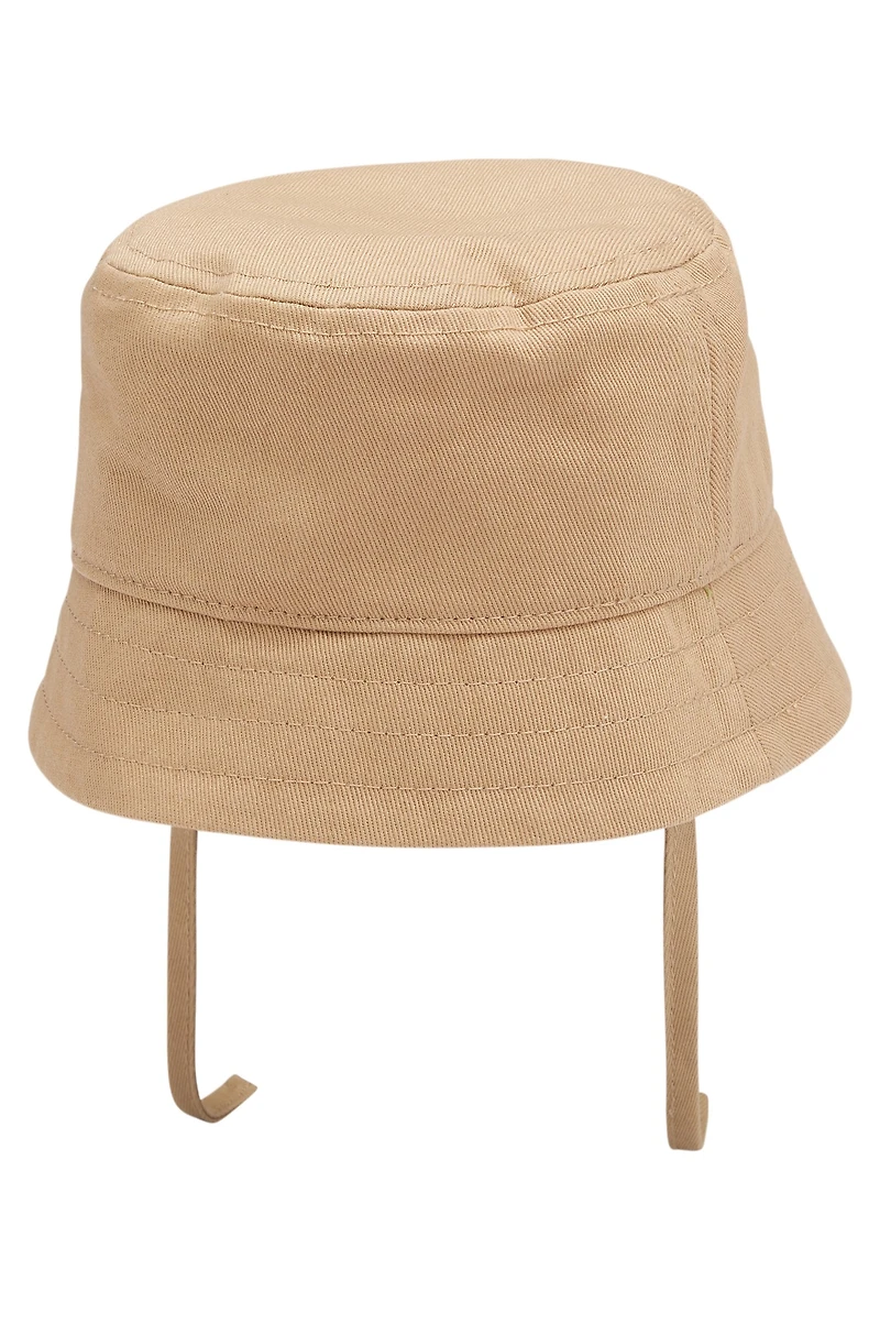 Baby bucket hat cotton with embroidered logo