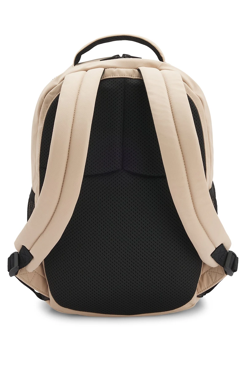 Kids' backpack in ripstop fabric with silicone logo