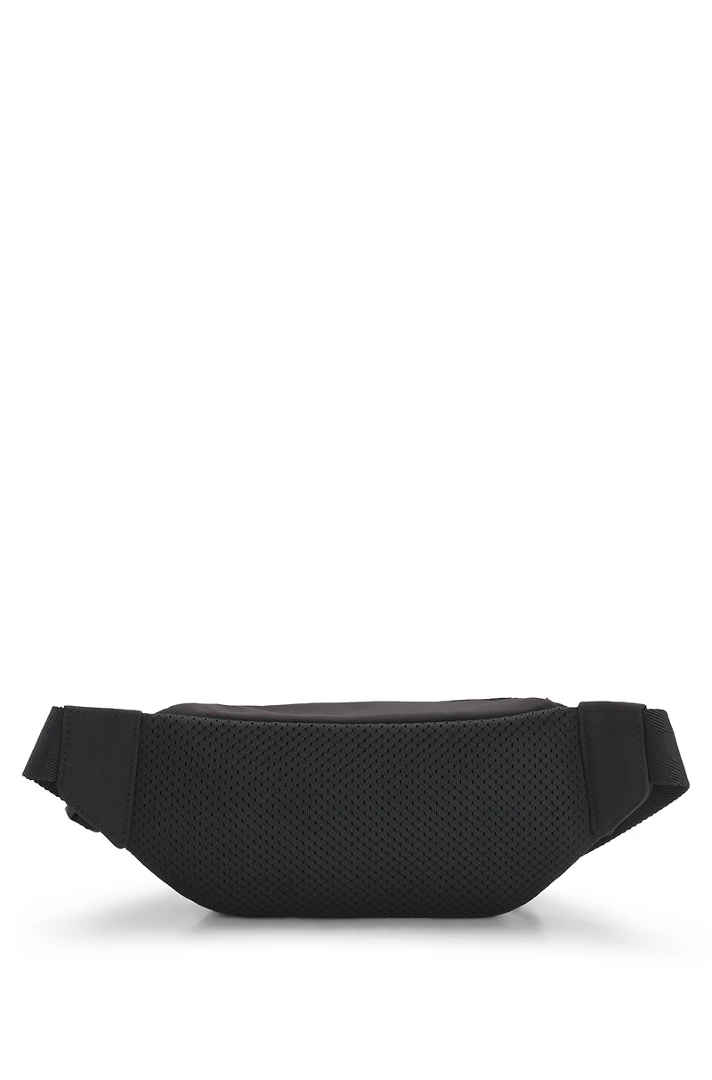 Kids' belt bag in ripstop fabric with silicone logo