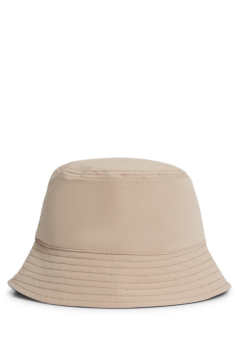 Kids' reversible bucket hat ripstop fabric and cotton