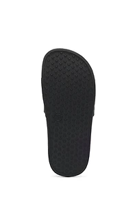 Kids' slides with signature-stripe logo