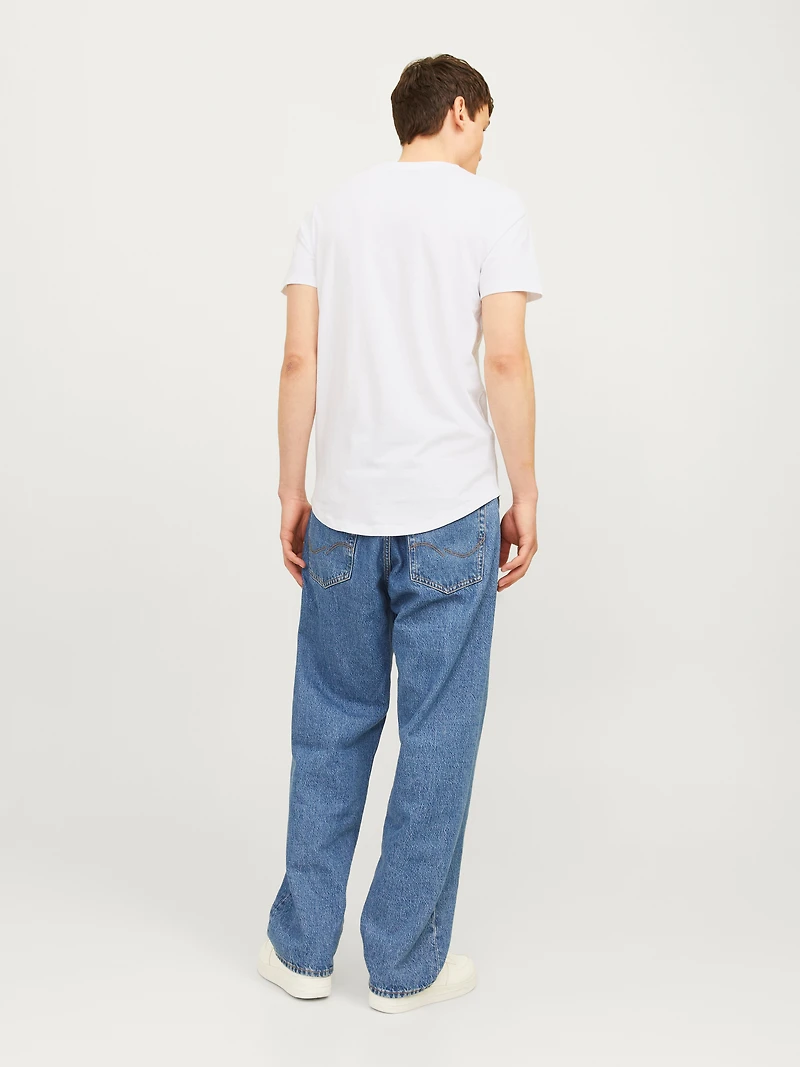 Long Line Fit O-Neck T-Shirt | Jack & Jones