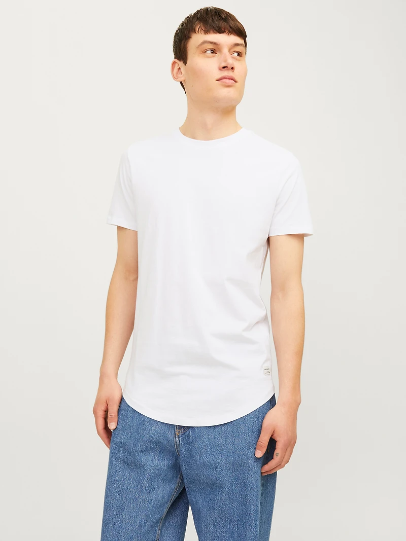 Long Line Fit O-Neck T-Shirt | Jack & Jones
