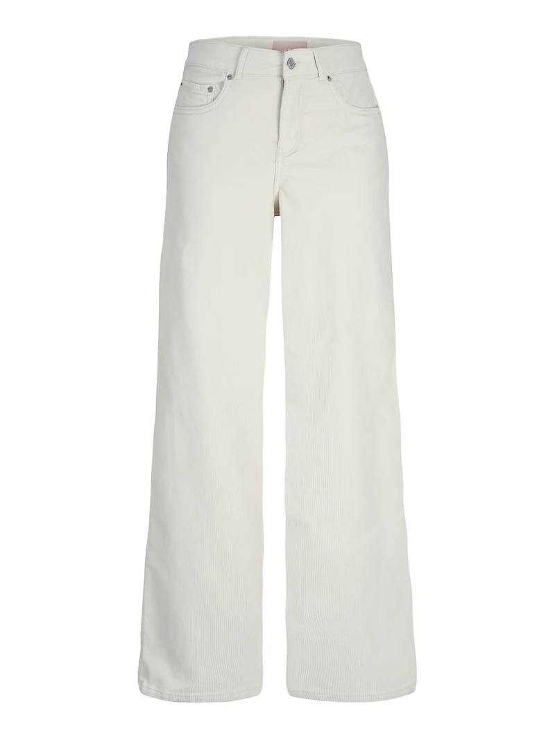 High-Rise Wide Leg Fit Corduroy Pants | Jack & Jones
