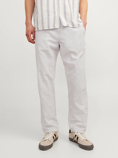 Pantalon mélange en lin à coupe décontractée | Jack & Jones®