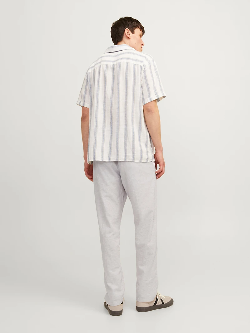 Relaxed Fit Linen-Blend Pants | Jack & Jones®