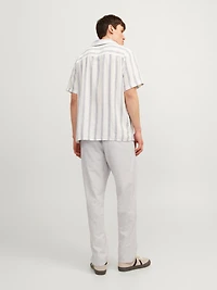 Relaxed Fit Linen-Blend Pants | Jack & Jones®
