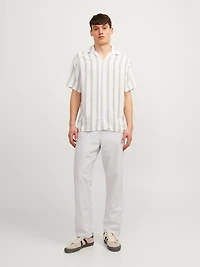 Relaxed Fit Linen-Blend Pants | Jack & Jones®