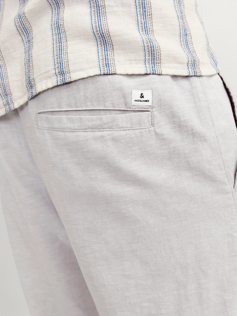 Pantalon mélange en lin à coupe décontractée | Jack & Jones®