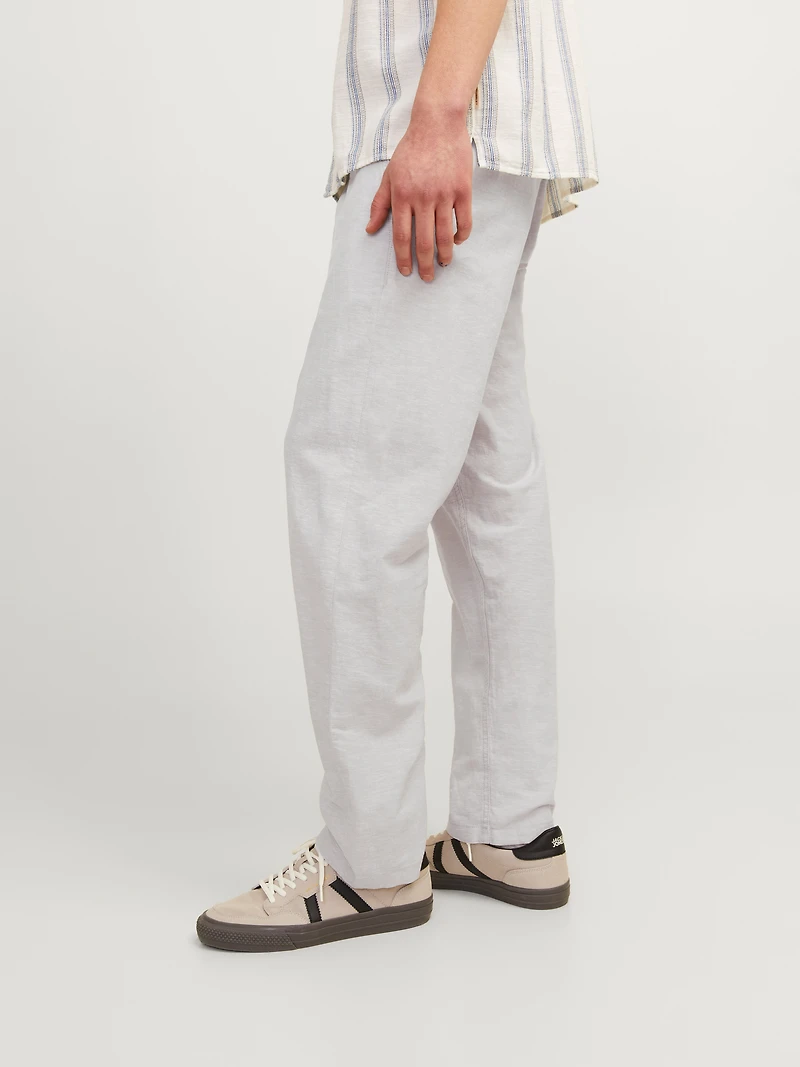 Pantalon mélange en lin à coupe décontractée | Jack & Jones®