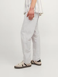 Pantalon mélange en lin à coupe décontractée | Jack & Jones®
