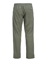 Pantalon mélange en lin à coupe décontractée | Jack & Jones