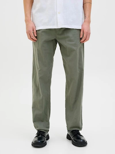 Relaxed Fit Linen-Blend Pants | Jack & Jones