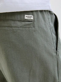 Pantalon mélange en lin à coupe décontractée | Jack & Jones