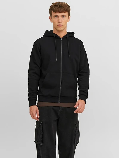 Chandail ouaté à capuchon fermeture éclair Coupe décontractée | Jack & Jones