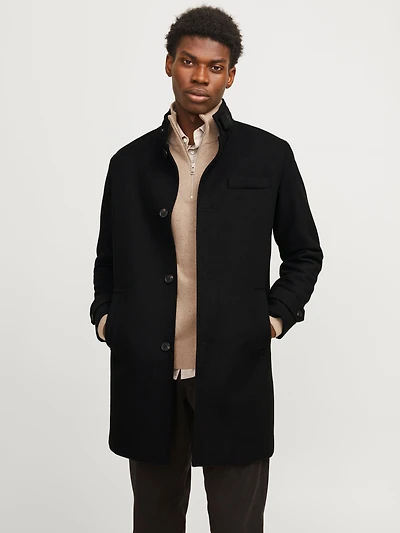 Regular Fit High neck Coat | Jack & Jones