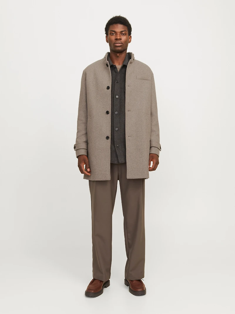 Regular Fit High neck Coat | Jack & Jones