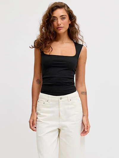 Stretch Fit Square Neck Top | Jack & Jones