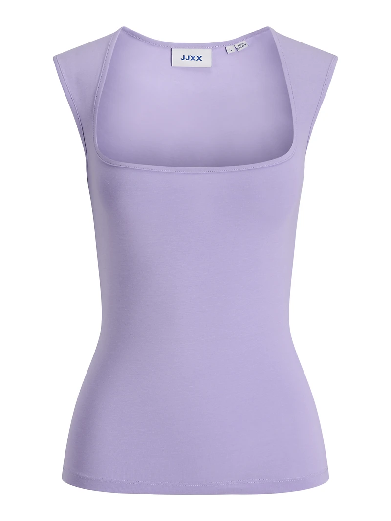 Stretch Fit Square Neck Top | Jack & Jones