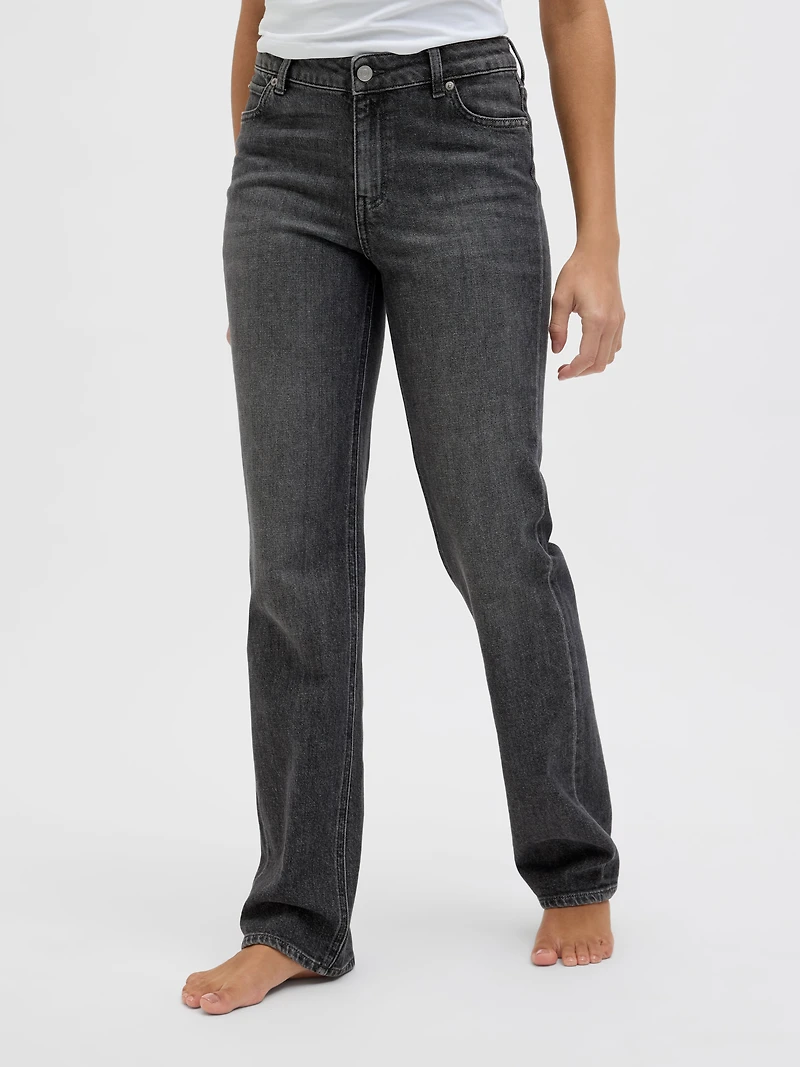 NICE Mid-Rise Slim Straight Fit Jeans | Jack & Jones