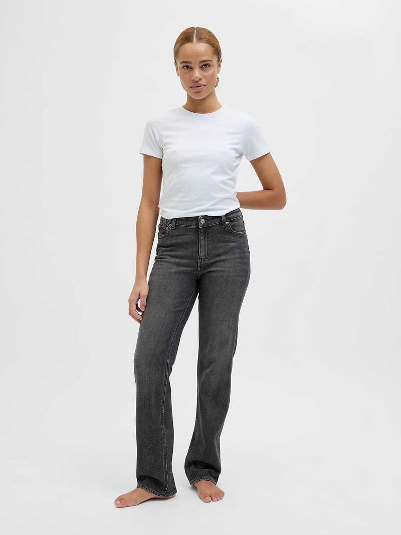 NICE Mid-Rise Slim Straight Fit Jeans | Jack & Jones