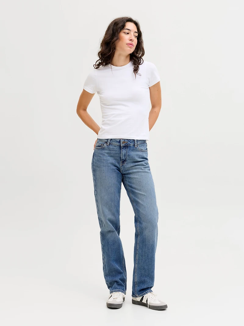 NICE Mid-Rise Slim Straight Fit Jeans | Jack & Jones