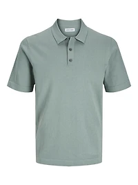 Relaxed Fit Knitted Polo-Shirt | Jack & Jones®