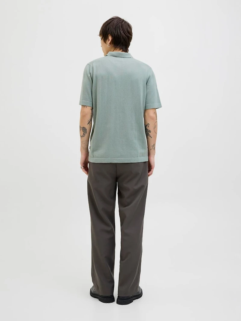 Relaxed Fit Knitted Polo-Shirt | Jack & Jones®