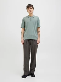 Relaxed Fit Knitted Polo-Shirt | Jack & Jones®