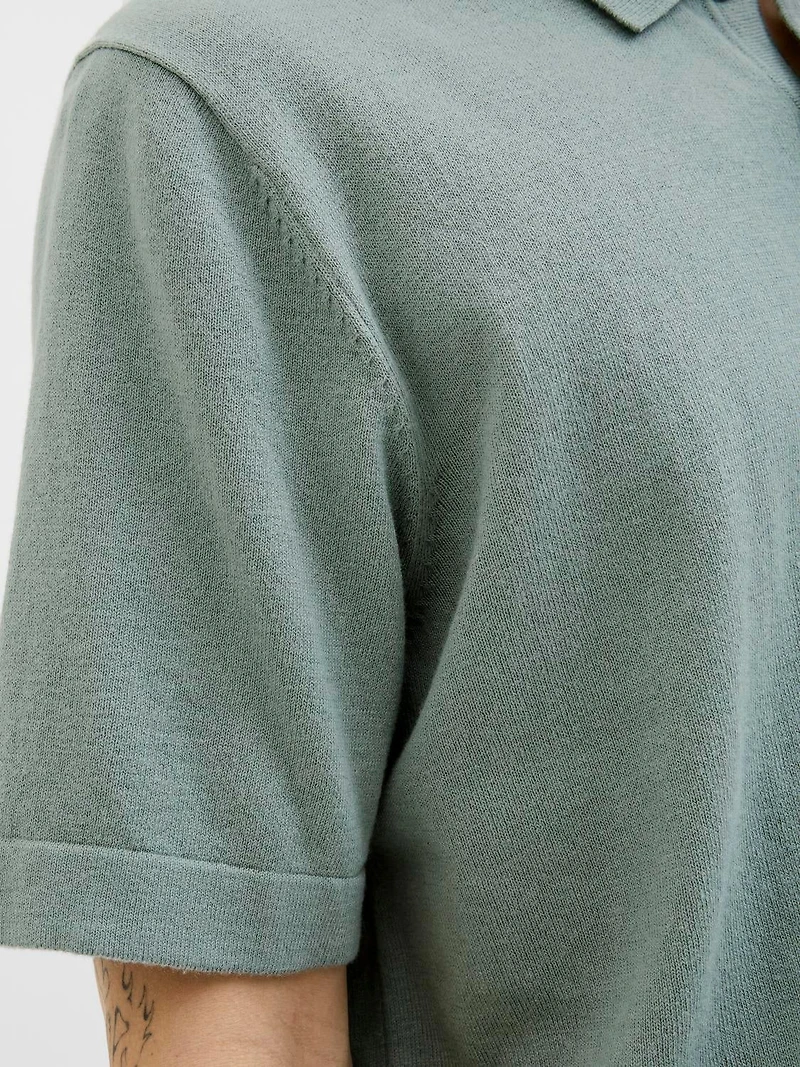 Relaxed Fit Knitted Polo-Shirt | Jack & Jones®