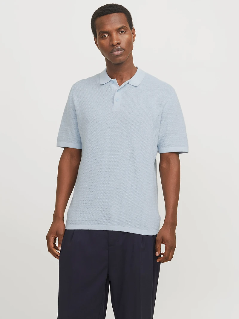 Relaxed Fit Knitted Polo | Jack & Jones