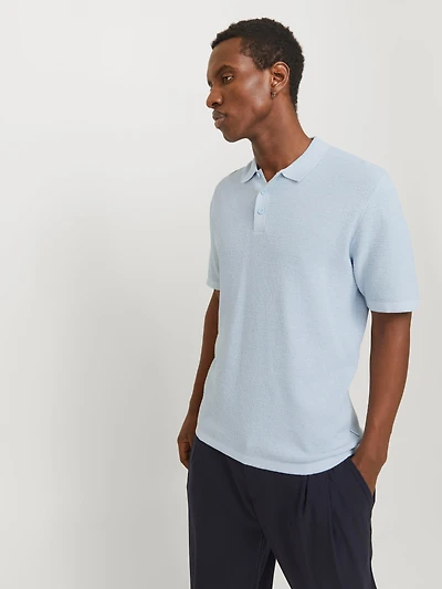 Relaxed Fit Knitted Polo | Jack & Jones