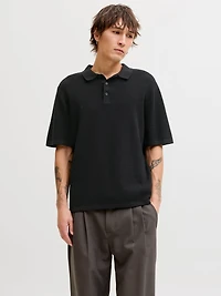 Relaxed Fit Knitted Polo | Jack & Jones