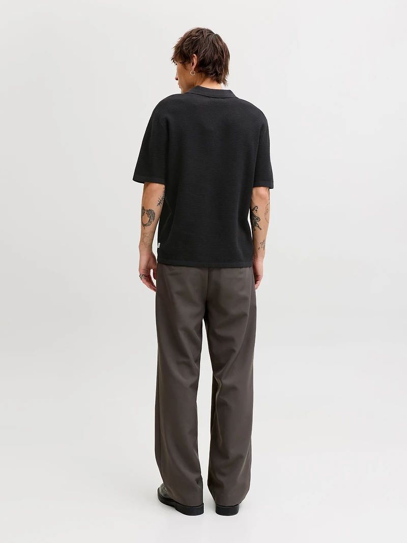 Relaxed Fit Knitted Polo | Jack & Jones