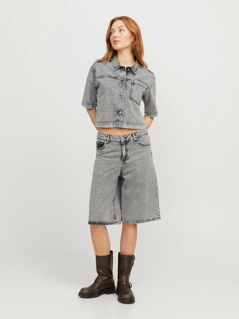 Cropped Comfort Fit Denim Shirt | Jack & Jones®