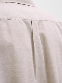 Chemise mélange en lin à coupe décontractée | Jack & Jones