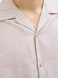 Chemise mélange en lin à coupe décontractée | Jack & Jones